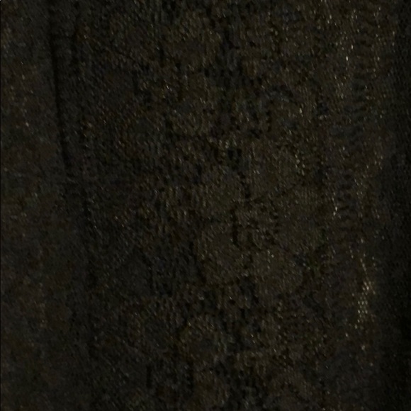 SOLD—Black lace sheer short sleeve top - Picture 6 of 8